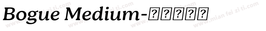 Bogue Medium字体转换